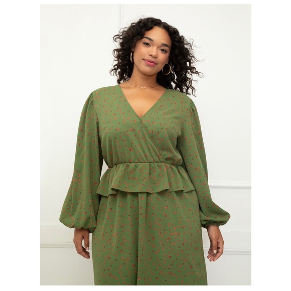 ELOQUII Elements collection Midi with Pep Lum - Picture 8 of 8